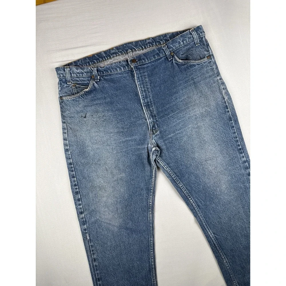 Vintage 80s Levi's Orange Tab USA Made Straight Leg Jeans 42x31